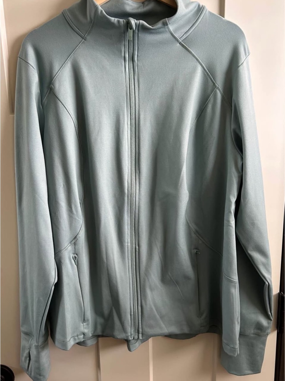 Women's Light Sage Full-Zip Jacket